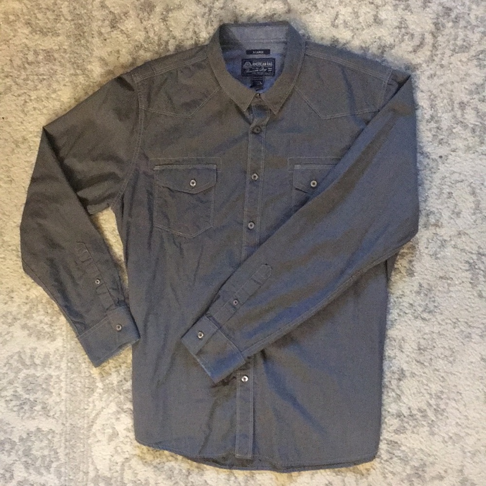 American Rag Long Sleeve Casual Button Down